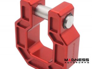 Jeep Wrangler JL Billet D-Ring - Royal Show Shackle - Aluminum - Red - Single
